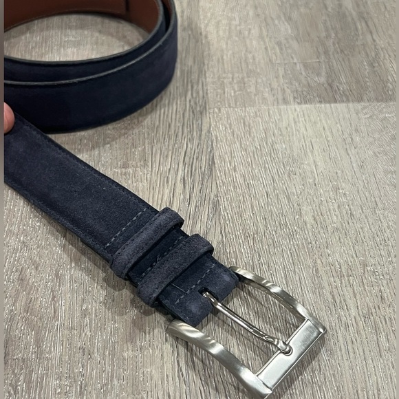 navy designer belt